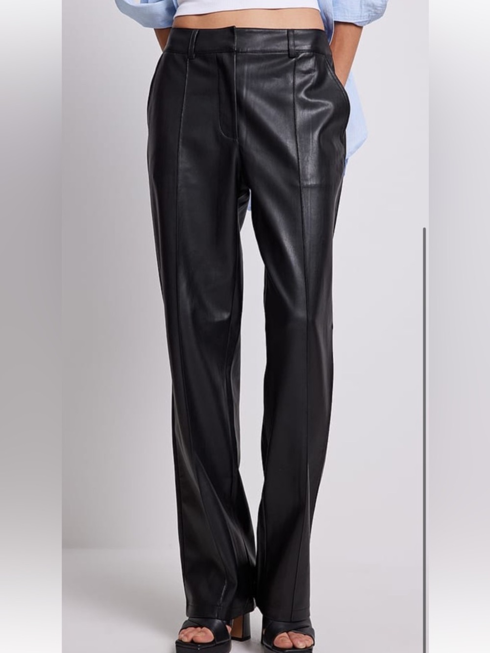 NAKD Angelina Blick Faux Leather Trousers
